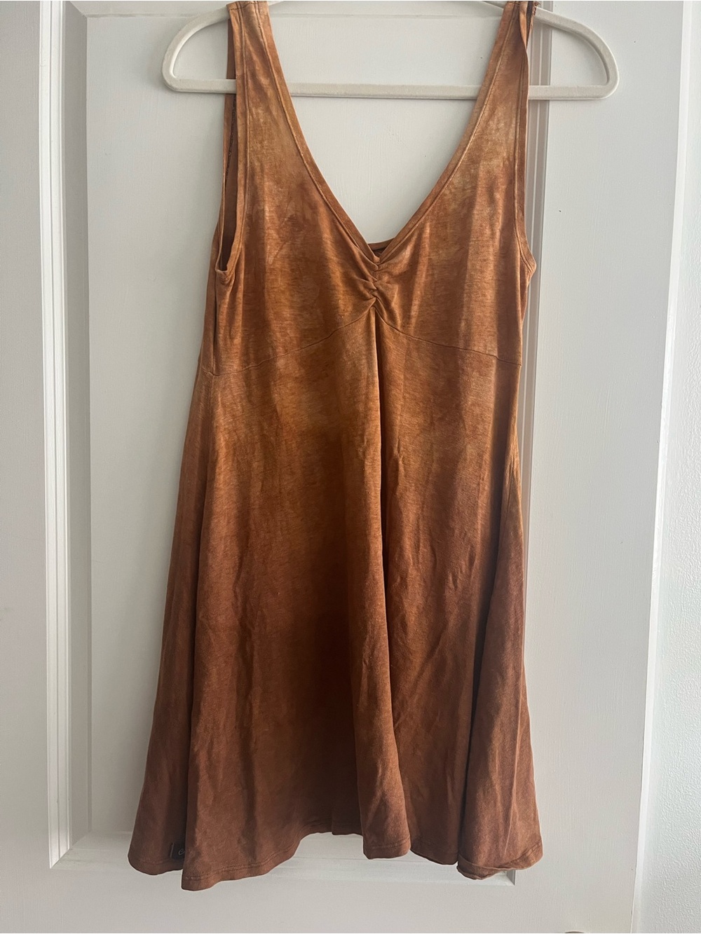 Calico Alchemy brown tan rust tunic s small hemp handmade